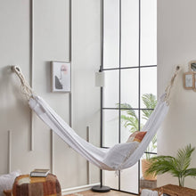 HOMEBOX | Bliss Cotton Hammock with Cotton Rope and Metal Loop - 110x220 cm | 166085895