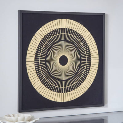 HOMEBOX | Sonet Framed Canvas with Foil - 60x60x2.5 cm | 166086042