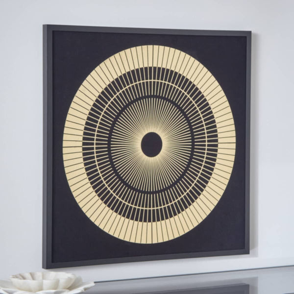 HOMEBOX | Sonet Framed Canvas with Foil - 60x60x2.5 cm | 166086042