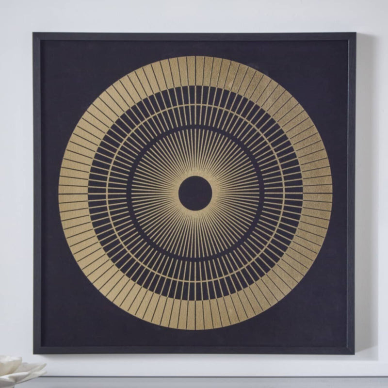 HOMEBOX | Sonet Framed Canvas with Foil - 60x60x2.5 cm | 166086042