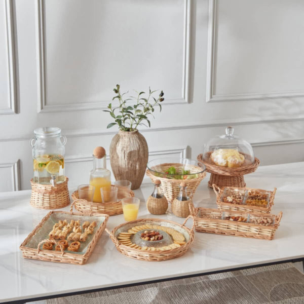 HOMEBOX | Minimalist 5-Piece Glass Snack Set | 166087217