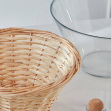 HOMEBOX | Minimalist 3-Piece Glass Serving Bowl Set with Oil Bottle | 166087220