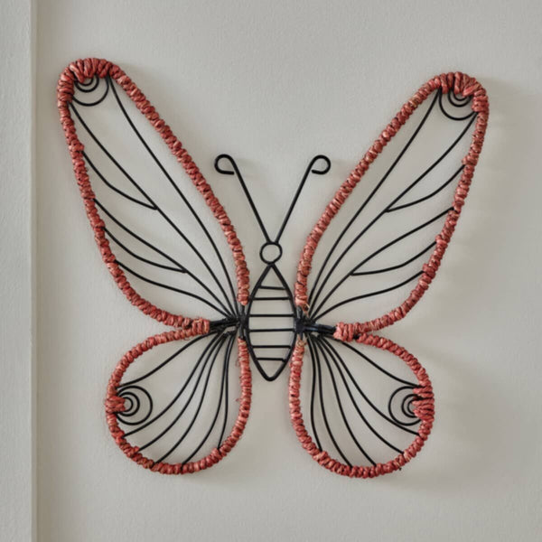 HOMEBOX | Splendid Metal Butterfly Hanging Decor - 43x38x0.5 cm | 166090018