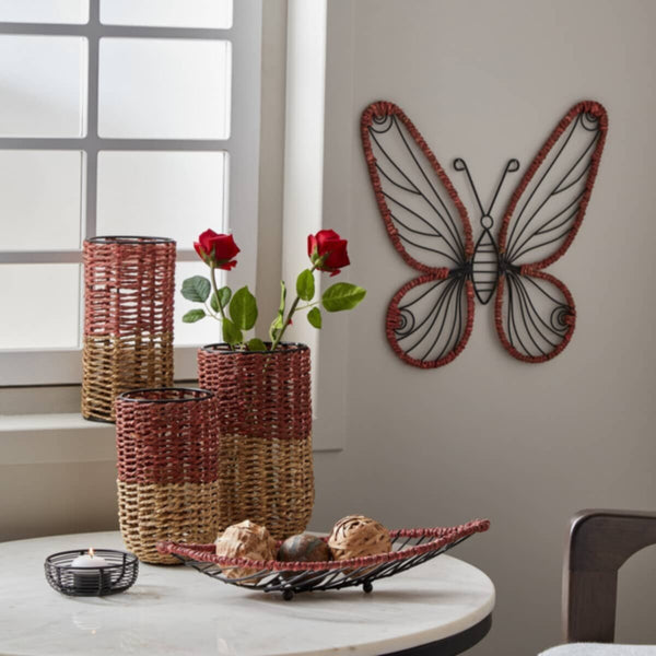 HOMEBOX | Splendid Metal Butterfly Hanging Decor - 43x38x0.5 cm | 166090018