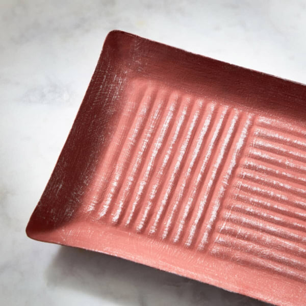 HOMEBOX | Splendid Metal Decorative Tray - 20x20x28 cm | 166090025