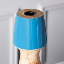 HOMEBOX | Splendid Wooden Painted Candleholder - 9.5x9.5x25.5 cm | 166090054