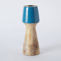 HOMEBOX | Splendid Wooden Painted Candleholder - 9.5x9.5x25.5 cm | 166090054