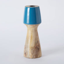 HOMEBOX | Splendid Wooden Painted Candleholder - 9.5x9.5x25.5 cm | 166090054