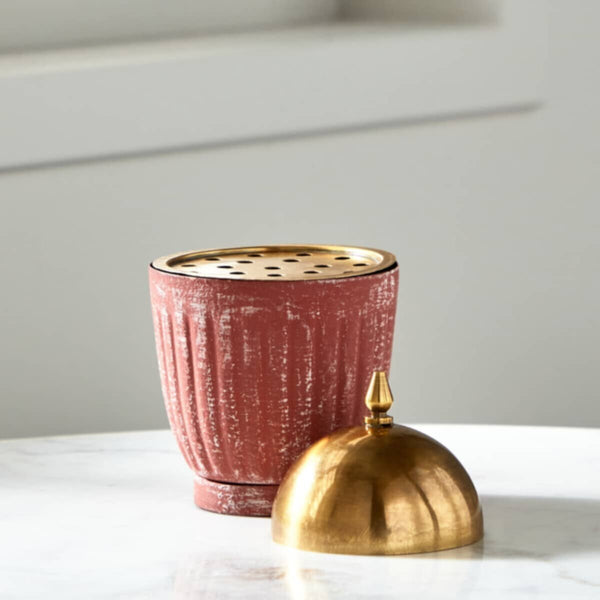 HOMEBOX | Splendid Metal Rustic Incense Burner - 10x10x16 cm | 166090073