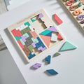 HOMEBOX | Playland 43-Piece Tangram Educational Toy Block Set - 25x25x1 cm | 166126678
