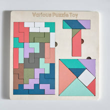 HOMEBOX | Playland 43-Piece Tangram Educational Toy Block Set - 25x25x1 cm | 166126678