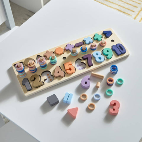 HOMEBOX | Playland 86-Piece Number Learn 3 Years Kids' Blocks Set - 40x14.5x2 cm | 166126680