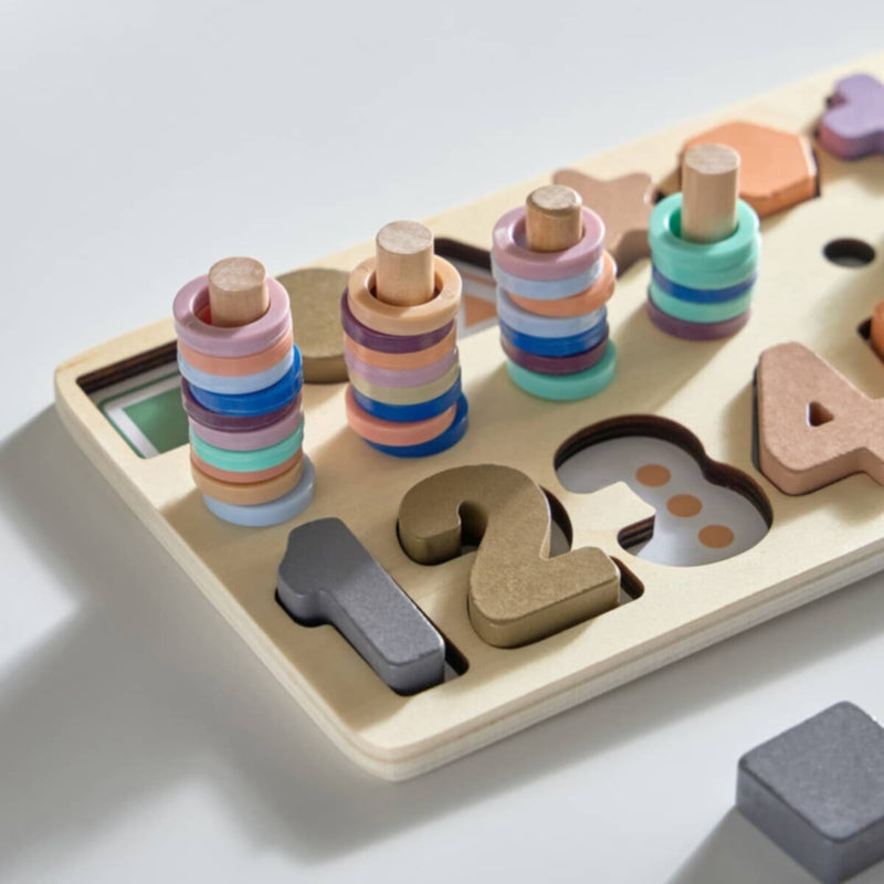 HOMEBOX | Playland 86-Piece Number Learn 3 Years Kids' Blocks Set - 40x14.5x2 cm | 166126680