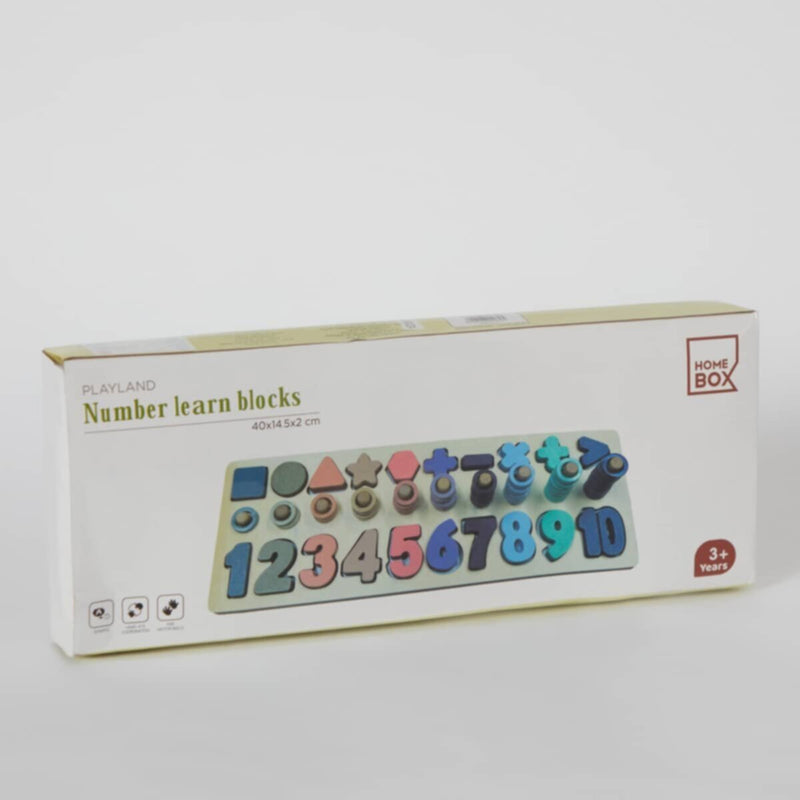 HOMEBOX | Playland 86-Piece Number Learn 3 Years Kids' Blocks Set - 40x14.5x2 cm | 166126680