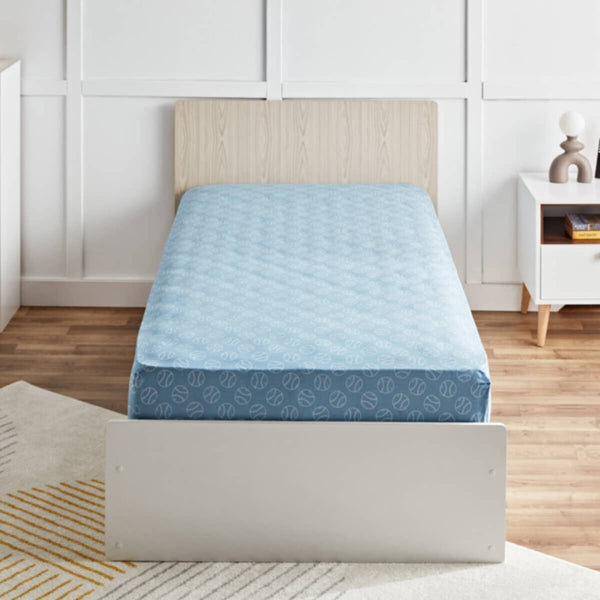 HOMEBOX | Arcade Its a goal Kapas Cotton Single Fitted Sheet - 90x200+25 cm | 166132709