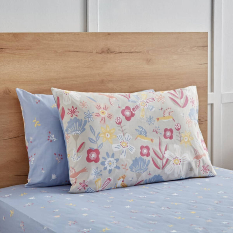 HOMEBOX | Flutterby Fly Away 2-Piece Cotton Pillow Cover Set - 50x75 cm | 166132719