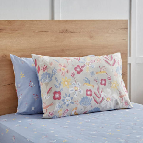 HOMEBOX | Flutterby Fly Away 2-Piece Cotton Pillow Cover Set - 50x75 cm | 166132719
