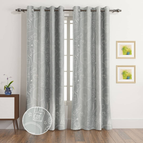 HOMEBOX | Arcade 2-Piece Team Play Blackout Curtain Set - 135x240 cm | 166146408