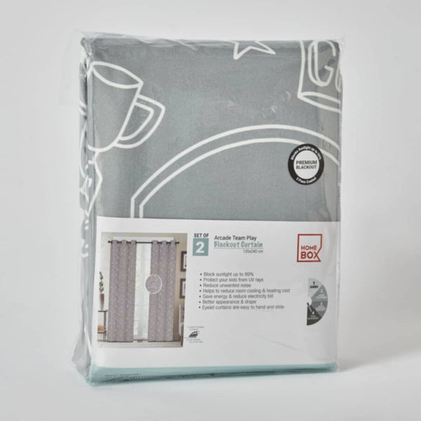 HOMEBOX | Arcade 2-Piece Team Play Blackout Curtain Set - 135x240 cm | 166146408