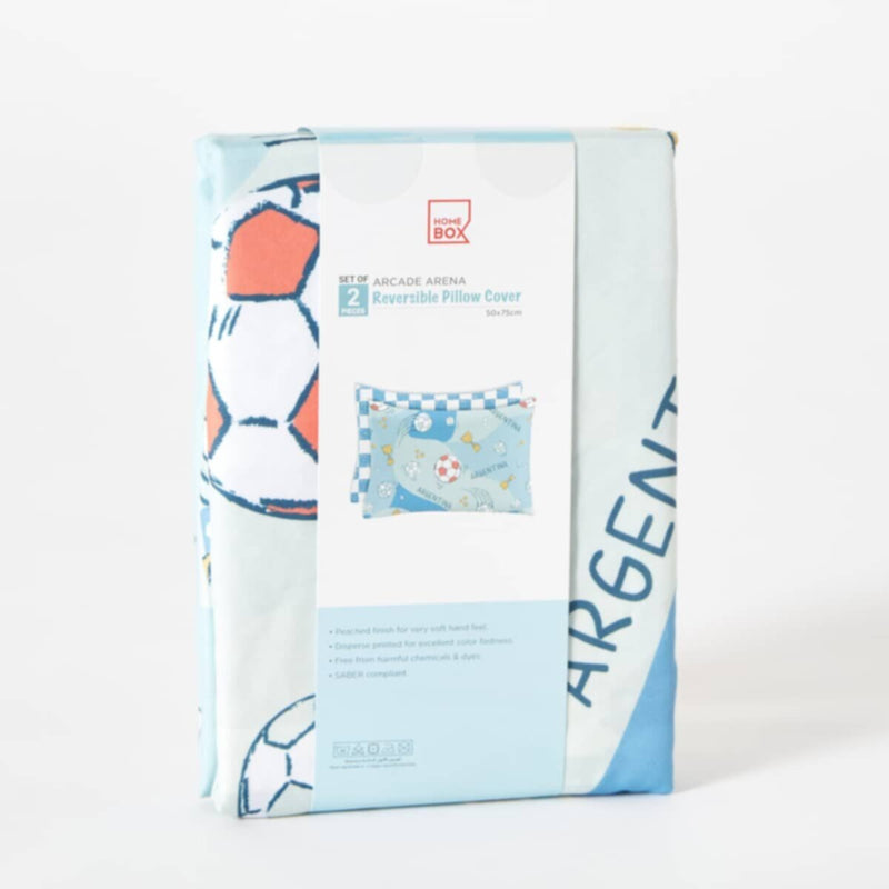 HOMEBOX | Arcade Arena 2-Piece Microfibre Pillow Cover Set - 50x75 cm | 166147359