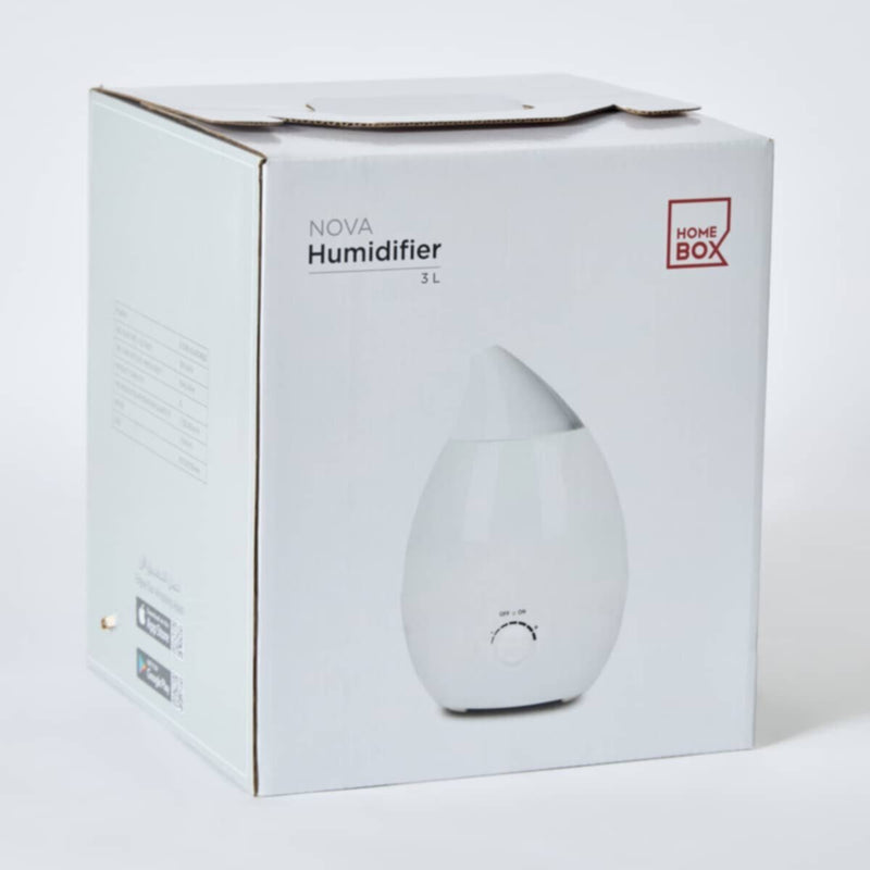 HOMEBOX | Nova Humidifier with Ultrasonic Mist and 7-Colour LED Light - 3 L | 166158127