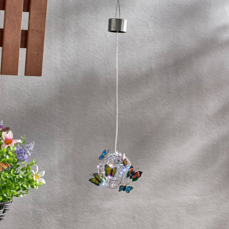 HOMEBOX | Lyn Solar Decorative LED Hanging Light - 10x40 cm | 166158745