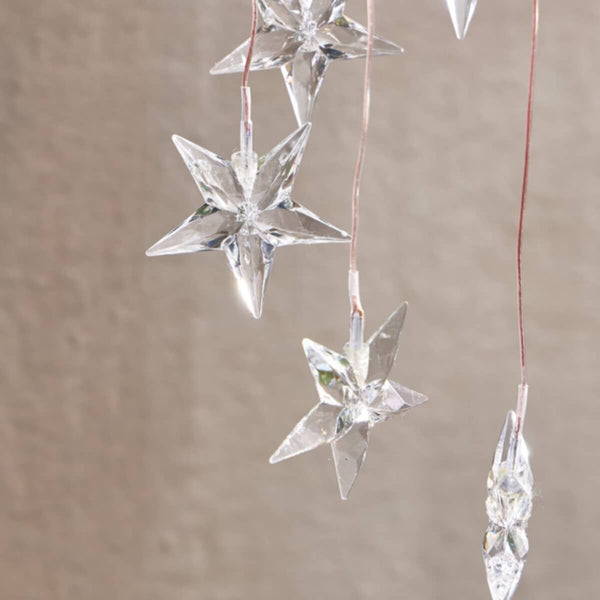 HOMEBOX | Lyn Solar LED Star Chimes with Rechargeable Battery - 80 cm | 166158748