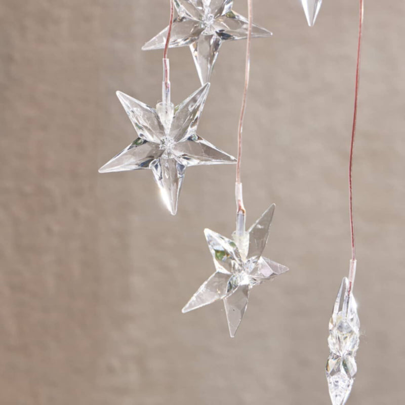 HOMEBOX | Lyn Solar LED Star Chimes with Rechargeable Battery - 80 cm | 166158748