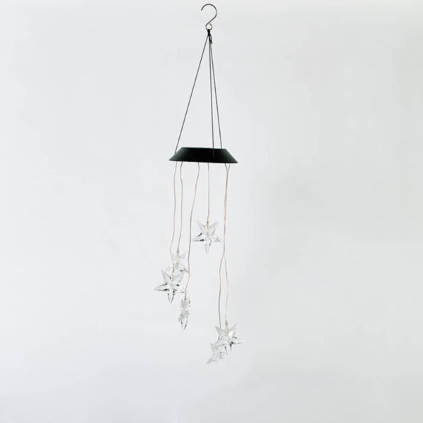 HOMEBOX | Lyn Solar LED Star Chimes with Rechargeable Battery - 80 cm | 166158748