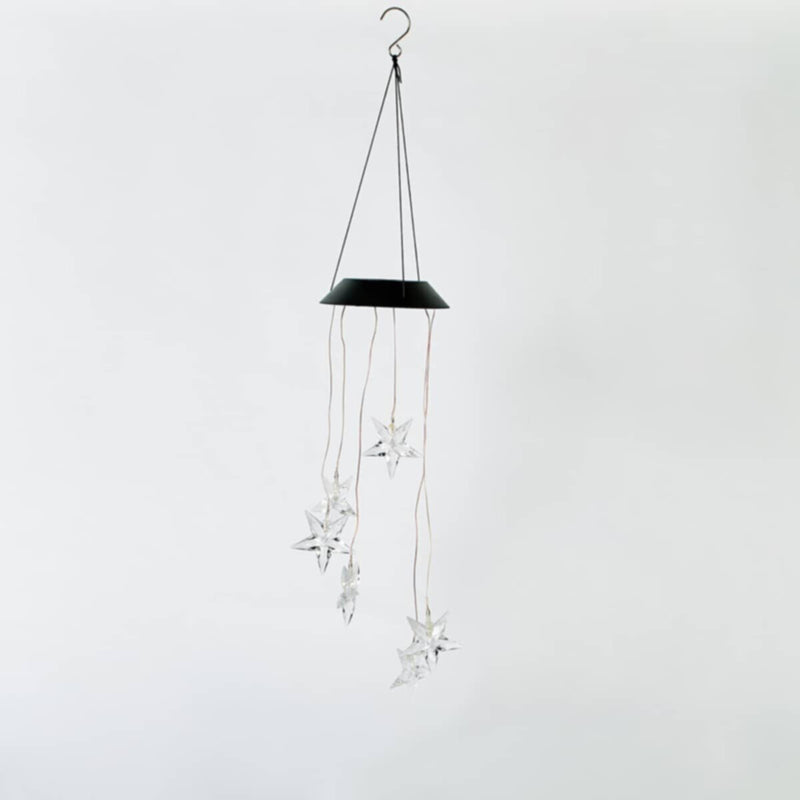 HOMEBOX | Lyn Solar LED Star Chimes with Rechargeable Battery - 80 cm | 166158748