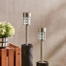 HOMEBOX | Lyn 2-Piece Solar Outdoor Spike LED Light - 36x8x8 cm | 166158753