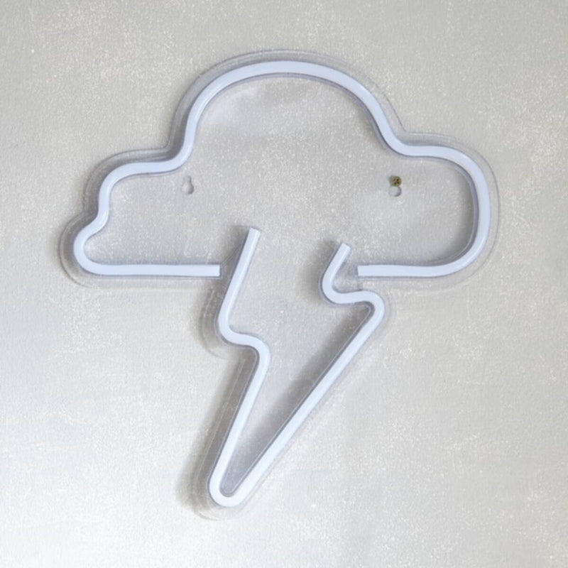 HOMEBOX | Lyn Thunder Frame LED Neon Light - 31x2x33 cm | 166158755