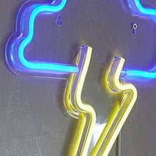 HOMEBOX | Lyn Thunder Frame LED Neon Light - 31x2x33 cm | 166158755