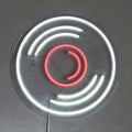 HOMEBOX | Lyn Disc Frame LED Neon Light - 32x2x32 cm | 166158759