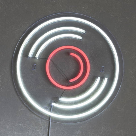 HOMEBOX | Lyn Disc Frame LED Neon Light - 32x2x32 cm | 166158759