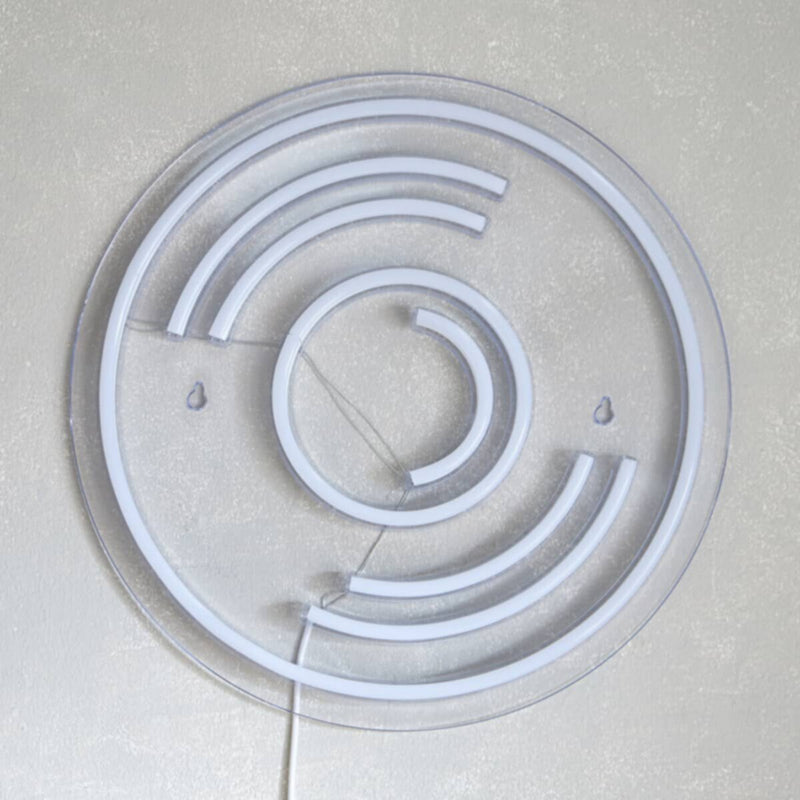 HOMEBOX | Lyn Disc Frame LED Neon Light - 32x2x32 cm | 166158759