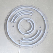 HOMEBOX | Lyn Disc Frame LED Neon Light - 32x2x32 cm | 166158759