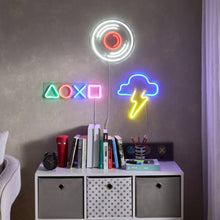 HOMEBOX | Lyn Disc Frame LED Neon Light - 32x2x32 cm | 166158759