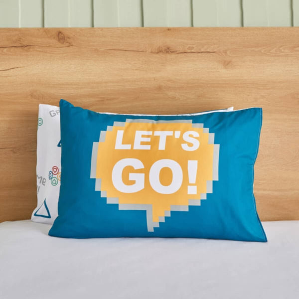 HOMEBOX | Gaming Start Play 2-Piece Microfibre Pillowcover Set - 50x75 cm | 166177153