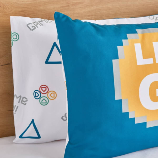 HOMEBOX | Gaming Start Play 2-Piece Microfibre Pillowcover Set - 50x75 cm | 166177153