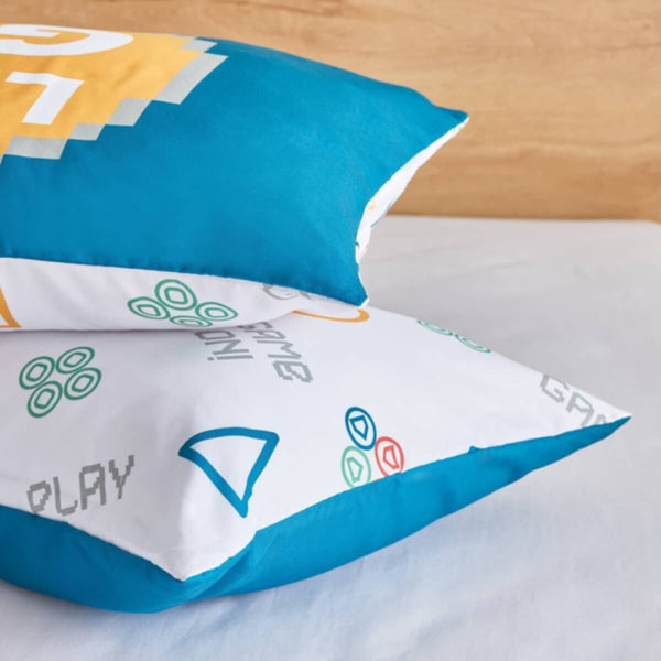 HOMEBOX | Gaming Start Play 2-Piece Microfibre Pillowcover Set - 50x75 cm | 166177153