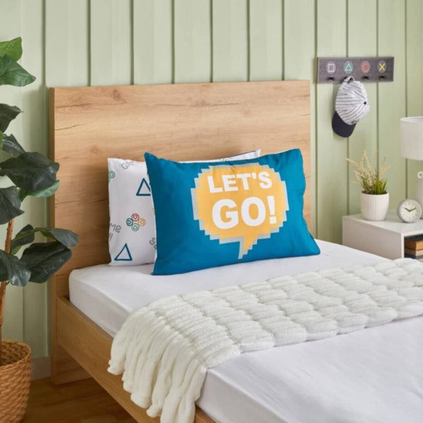 HOMEBOX | Gaming Start Play 2-Piece Microfibre Pillowcover Set - 50x75 cm | 166177153