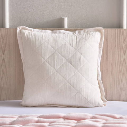 HOMEBOX | Flutterby Blossom Cotton Quilted Filled Cushion - 40x40 cm | 166212973