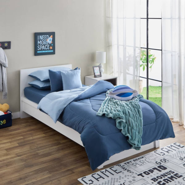HOMEBOX | Vera Reversible Microfibre Single Comforter - 135x220 cm | 166247540