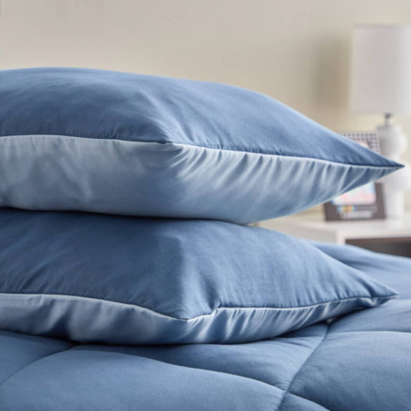 HOMEBOX | Vera 2-Piece Reversible Microfibre Pillow Cover Set - 50x75 cm | 166247541