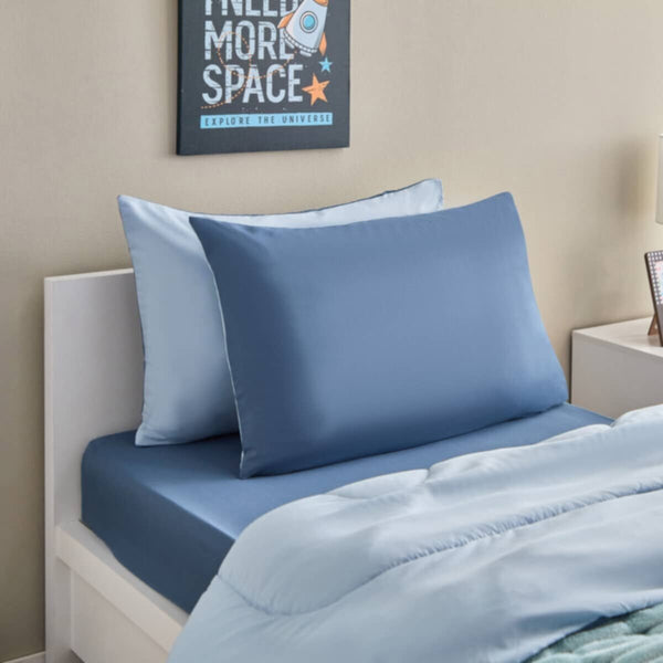 HOMEBOX | Vera 2-Piece Reversible Microfibre Pillow Cover Set - 50x75 cm | 166247541