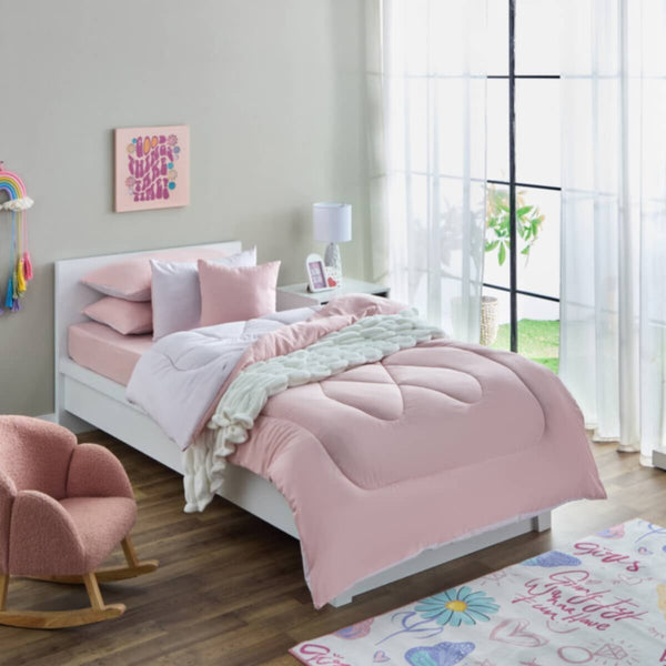 HOMEBOX | Vera Reversible Microfibre Single Comforter - 135x220 cm | 166247546