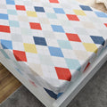 HOMEBOX | Nora Plaid Microfibre Single Fitted Sheet - 90x190+25 cm | 166263076