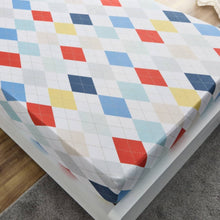 HOMEBOX | Nora Plaid Microfibre Single Fitted Sheet - 90x190+25 cm | 166263076