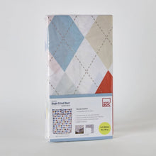 HOMEBOX | Nora Plaid Microfibre Single Fitted Sheet - 90x190+25 cm | 166263076